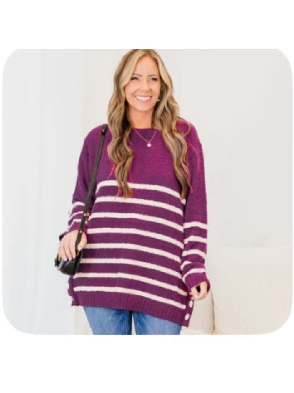 Chic Soul Series of Notes Sweater Extra Large